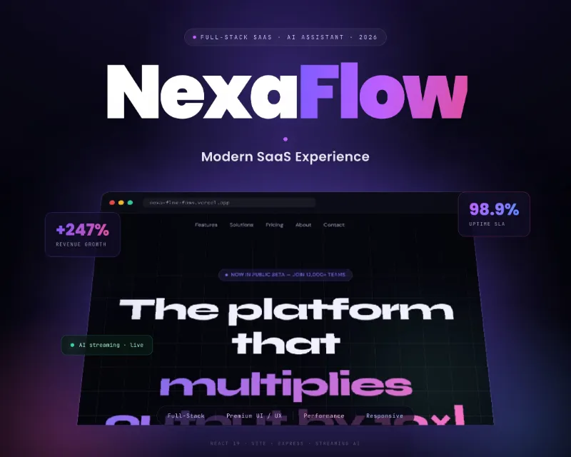 NexaFlow — SaaS Website